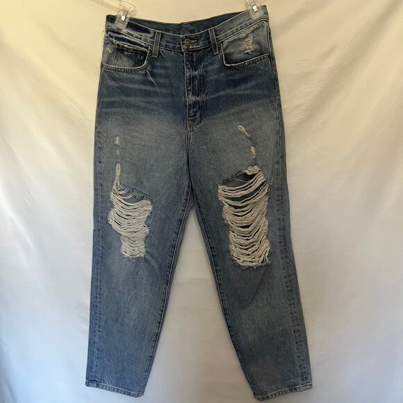 Carmar Distressed Boyfriend Womens Jeans Size 29 D462287 Los Angeles High Rise - Picture 13 of 13